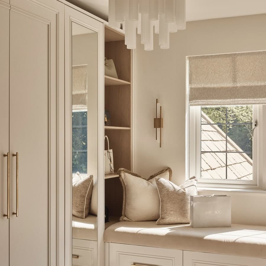 Styled dresser and decor detail by Cheshire Property Studio