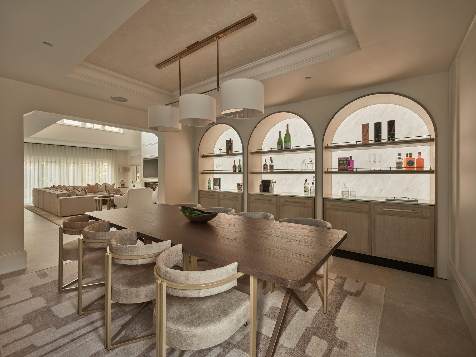 A bespoke home bar in a Prestbury family home