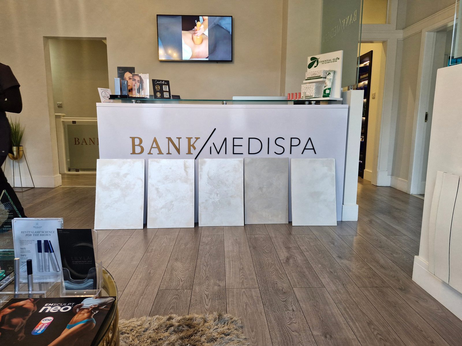 The reception area before the redesign
