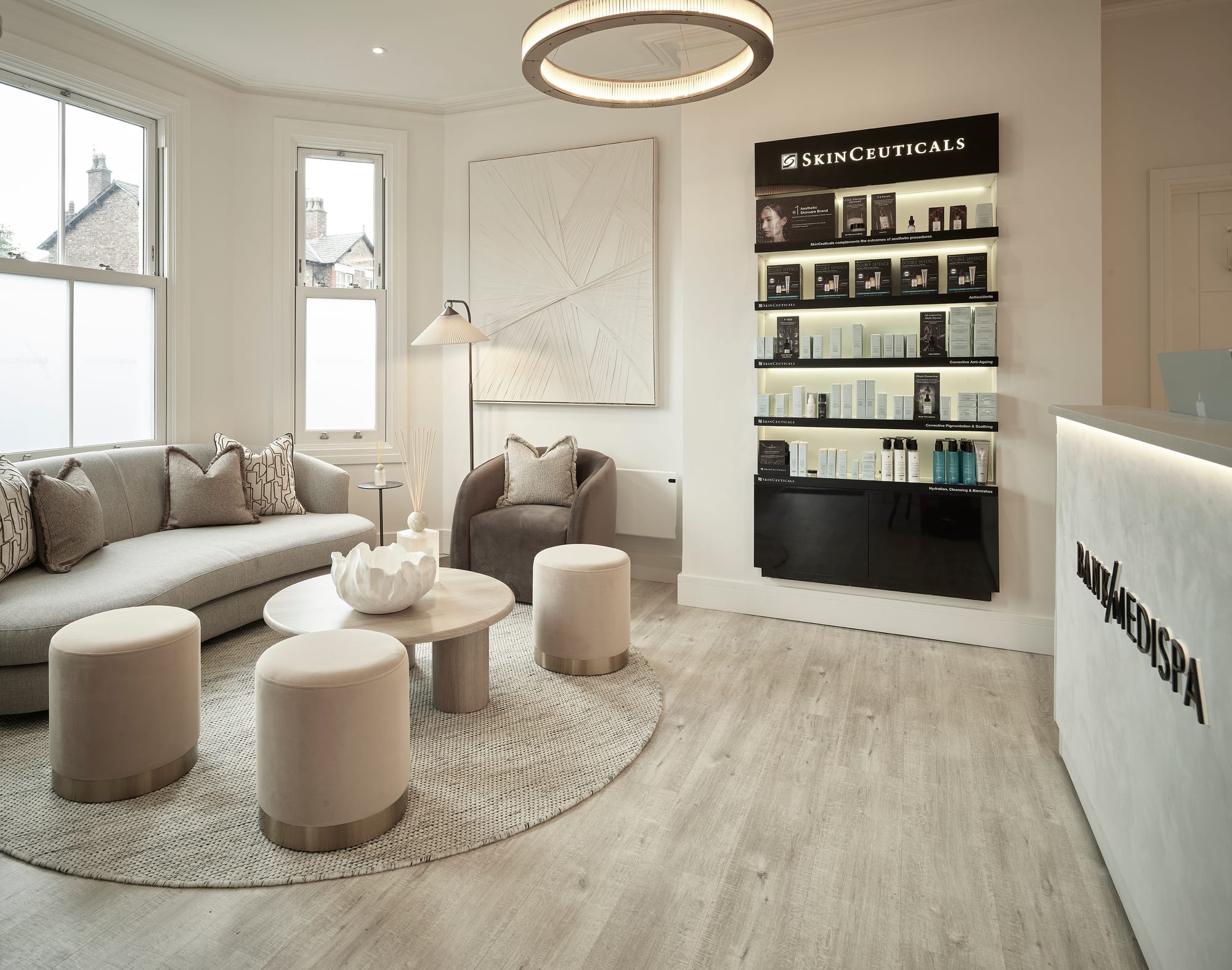 Waiting area, Bank Medi Spa, Hale, Cheshire