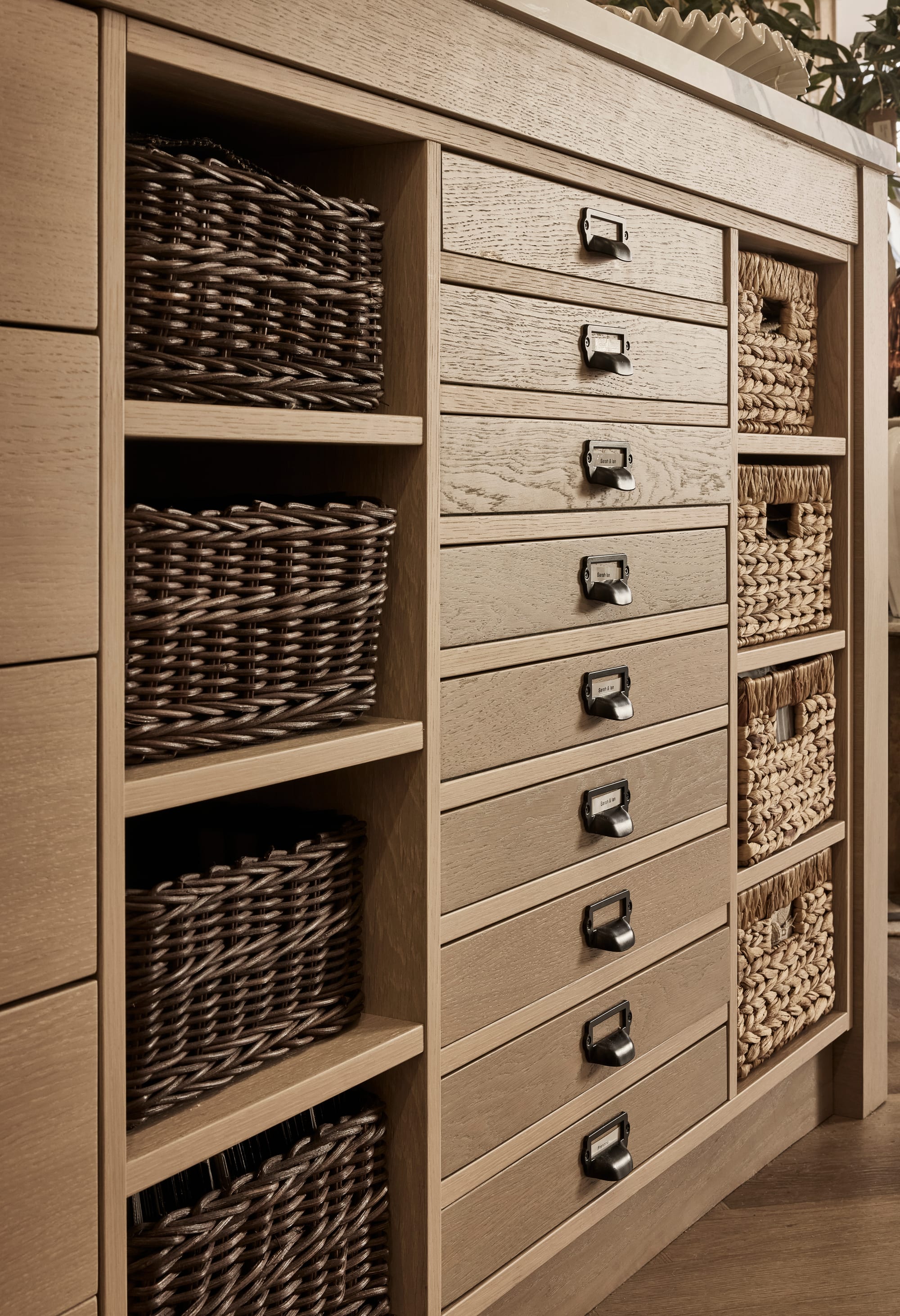 Bespoke drawers and sample storage at the Cheshire Property Studio office